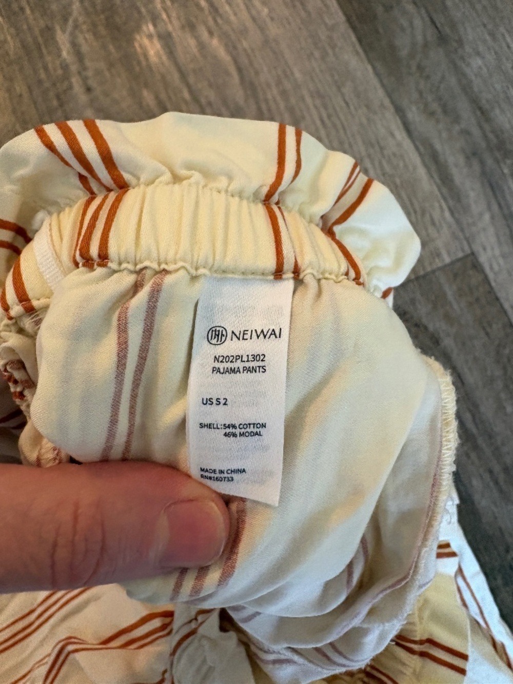 NEIWAI Cotton Matching Pajama Set Button Down Shirt + Drawstring Bottoms Small - Picture 4 of 13